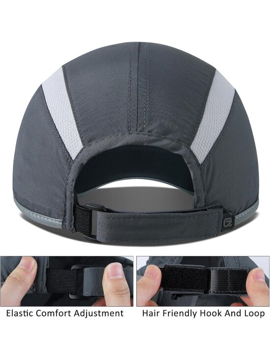 〽️Women Dark Gray Reflective Folding Hat Design UPF 50+ Sun Protection Sport Hat